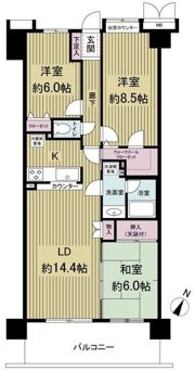 ラミーユ浦和ハイライズセカンドの間取り画像