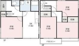 山田貸住宅の間取り画像