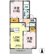 ペニーレーン ABの間取り画像