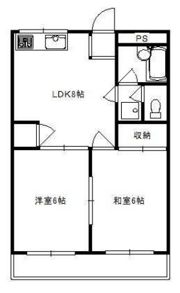 大平第二コーポの間取り画像