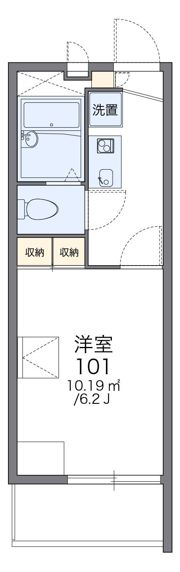 レオパレスグリーンヒルズの間取り画像
