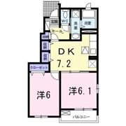 ブリーゼAの間取り画像