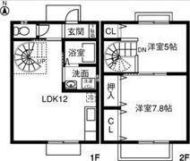 LeReve ⅡAの間取り画像