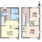 シャーメゾンクラヴィエ川内 Bの間取り画像