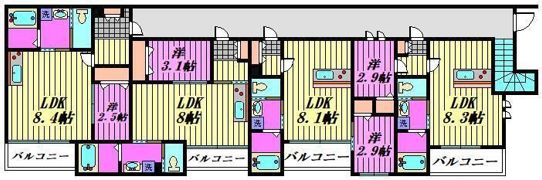 Mark Duo川越南台の間取り画像