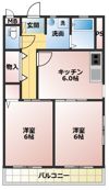 ASJ東小保方ハイツBの間取り画像
