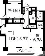 パラシオン西新の間取り画像