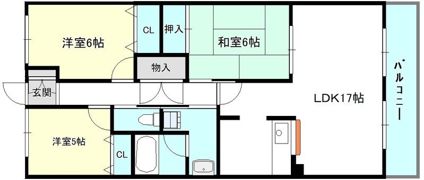 シャン・ド・フルール仰木の里の間取り画像