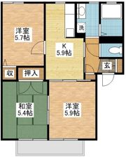 ハーヴェストハウスの間取り画像