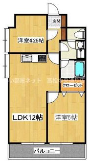 ダイアパレス栗林の間取り画像