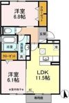プリムローズ A棟の間取り画像