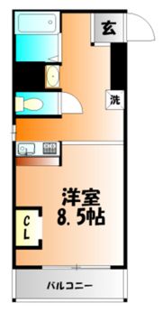 サーパス大供の間取り画像