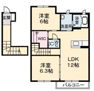 グランドメゾン仲 壱番館の間取り画像