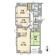 藤和シティホームズ三鷹の間取り画像