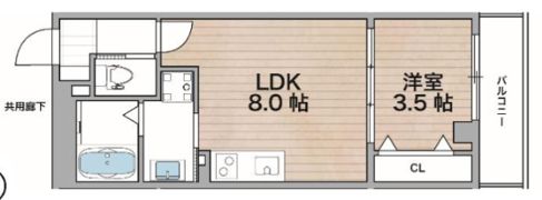 レジデンスコート森ノ宮の間取り画像