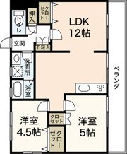 ベルコーポ井口の間取り画像