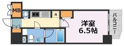 リーガル京町堀Ⅱの間取り画像