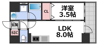 リアライズ布施駅前の間取り画像