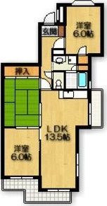 スカイラーク丘上の間取り画像