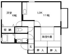 セジュール行友 Ⅱの間取り画像