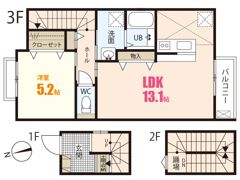 ラヴィーヌ上町屋の間取り画像