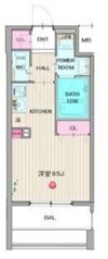 パークフラッツ弁天町駅前の間取り画像