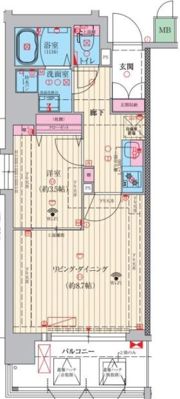 ファーストフィオーレ江坂垂水町Ⅱの間取り画像