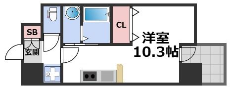 エグゼリエみなと通りの間取り画像