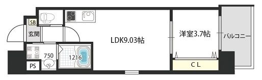 V－ランコントル吹田の間取り画像