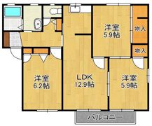 パルテール・ヴィラ A棟の間取り画像