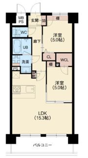 スプランディッド難波WESTIIIの間取り画像