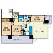 リーフィアタワー海老名アクロスコートの間取り画像