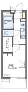 レオパレスエクレールK下大槻の間取り画像