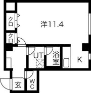 プラネシア星の子山科駅前の間取り画像