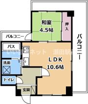 グランドール一里山の間取り画像