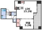 クロスレジデンス大阪新町の間取り画像