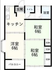 ヴィレッジ足門Ⅰの間取り画像