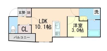 ルッソ豊中蛍池の間取り画像