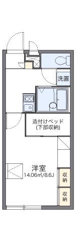 レオパレスロワゾ ブルーの間取り画像
