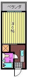 コーポ溝口の間取り画像