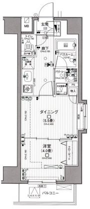 日神デュオステージ浅草の間取り画像
