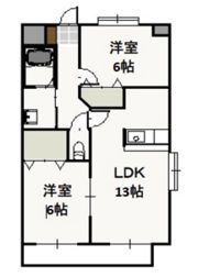 プレジール奥田の間取り画像