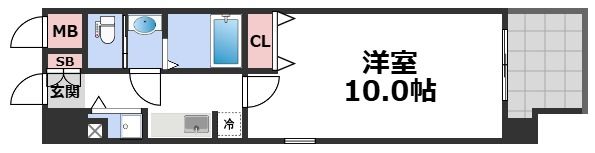 エス・キュート平野町の間取り画像