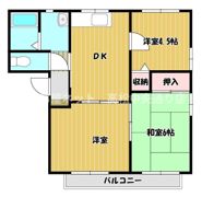 香松園ハウスIの間取り画像