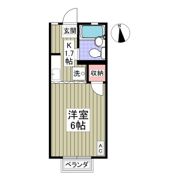 コーポゆりⅡの間取り画像