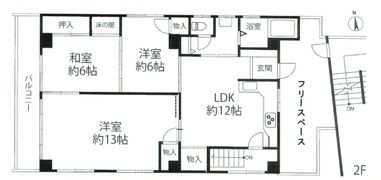 マヤコーポ西棟の間取り画像