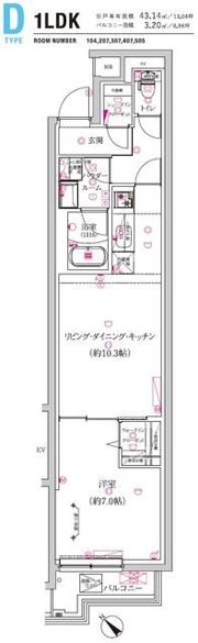 MAXIV上石神井の間取り画像