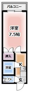 ハイツRICOの間取り画像