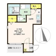 ハーモニーテラス三国の間取り画像
