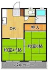 ワシダハイツ永犬丸A・Bの間取り画像